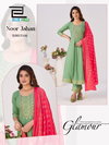 Noor Jahan By Blue Hills Rayon Kurti With Bottom Dupatta Wholesalers In Surat
